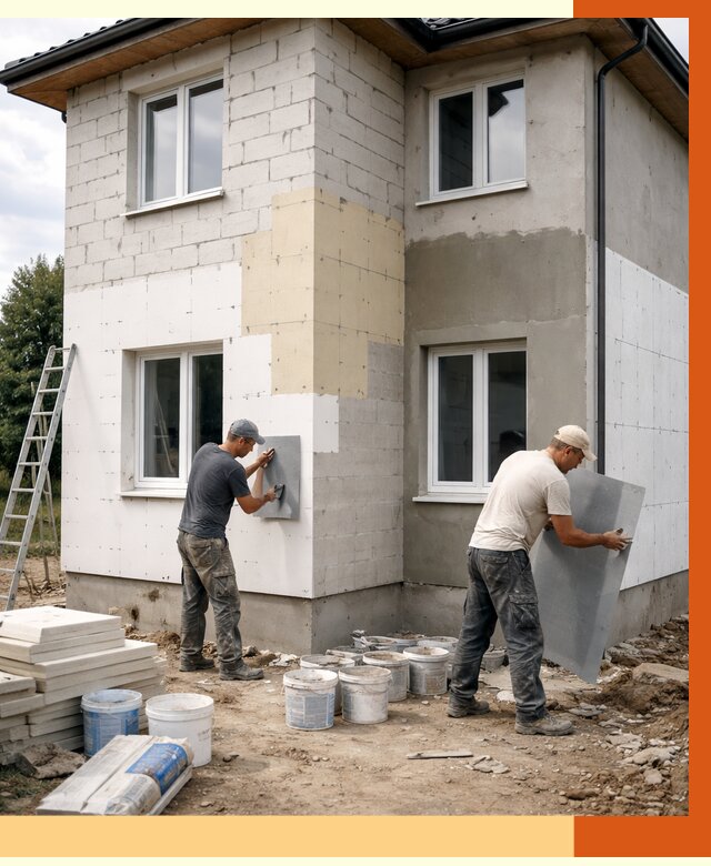 Утепление дома из газобетона в Коврове от 4297 руб./м² — заказать у ТепломастерКвр